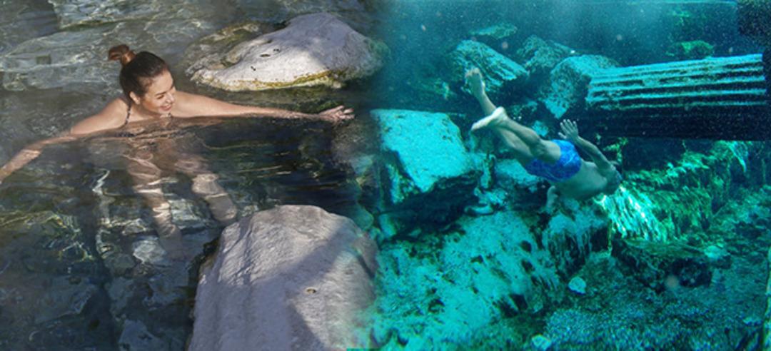  "Beyaz cennet"in antik havuzunda kaplıca keyfi