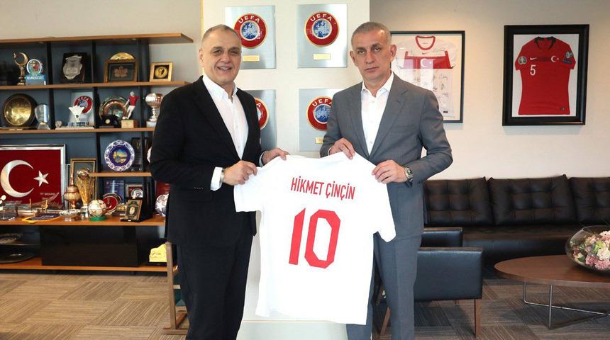 Hatayspor Başkanı Çinçin’den, İbrahim Hacıosmanoğlu’na ziyaret