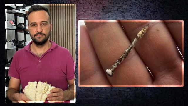 Kahvaltı yapmak isteyen aile neye uğradığını şaşırdı! Ekmeğin içinden çıkan çiviyi ekiplere teslim ettiler: Kötü sonuçlar olabilirdi