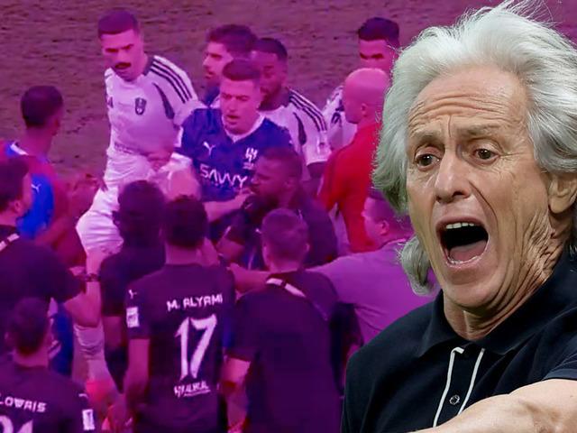 Merih Demiral, Al-Hilal yedek kulübesine daldı! Jorge Jesus araya girdi ve kırmızı kart çıktı!