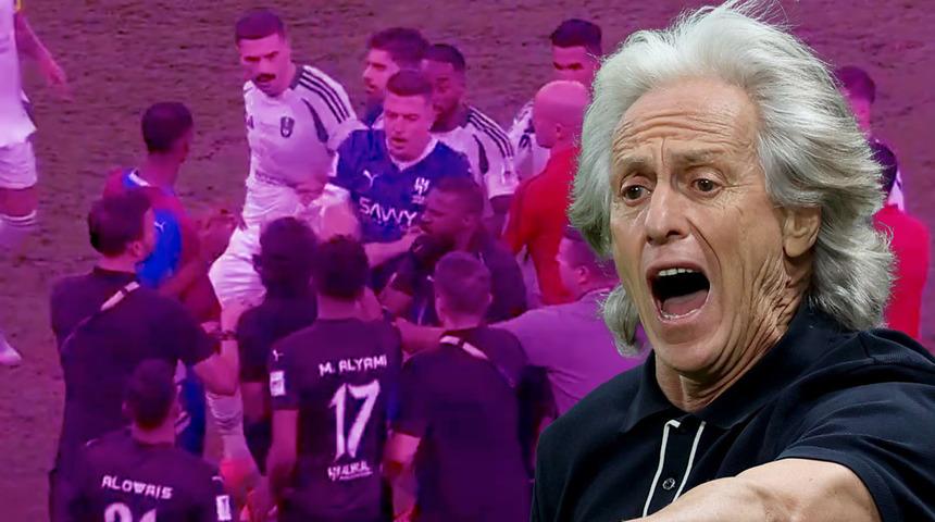 Merih Demiral, Al-Hilal yedek kulübesine daldı! Jorge Jesus araya girdi ve kırmızı kart çıktı!