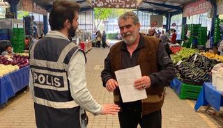 Gönen'de polisten bilgilendirme çalışması