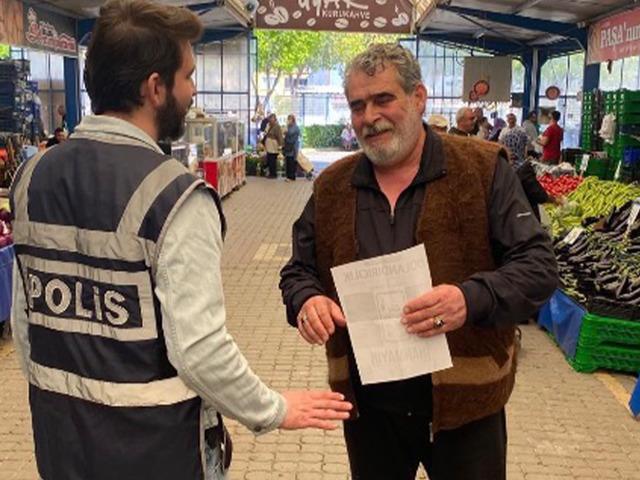 Gönen'de polisten bilgilendirme çalışması