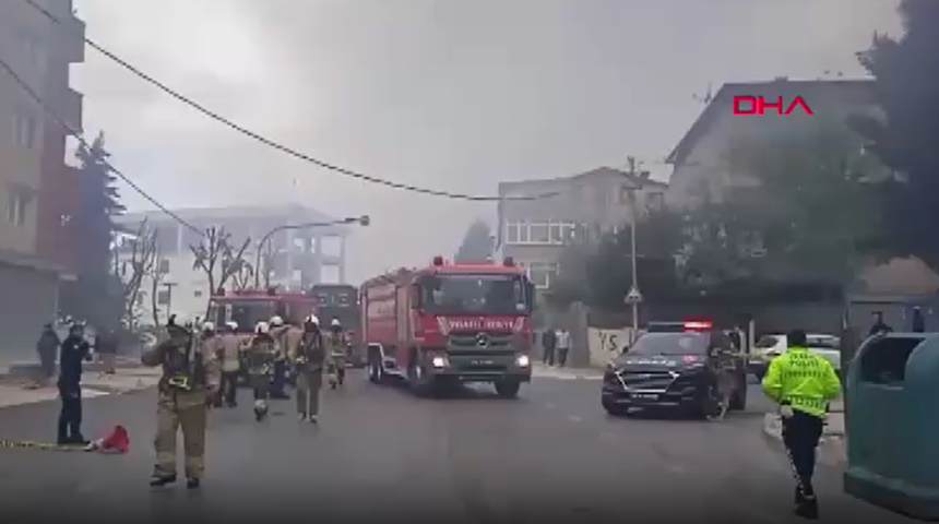 İstanbul'da sabah saatlerinde korkutan yangın!