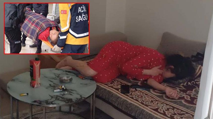 Birlikte yaşadığı kadını dövüp, bıçakladı! 9 yaşındaki oğlu kanlar içinde buldu