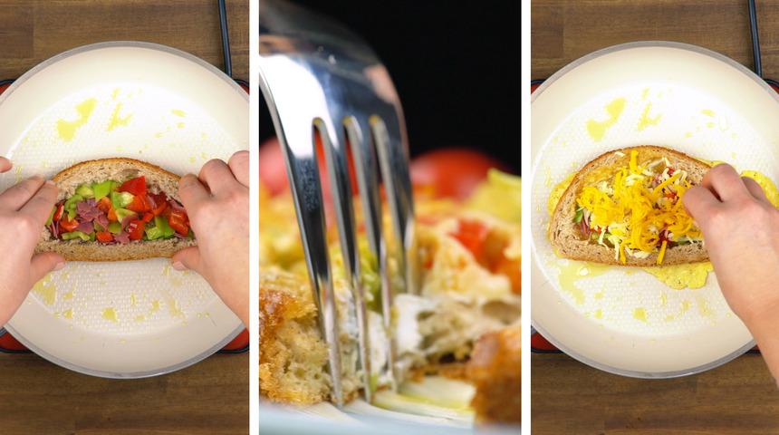 Var mı daha güzeli: Omlet sandviç tarifi