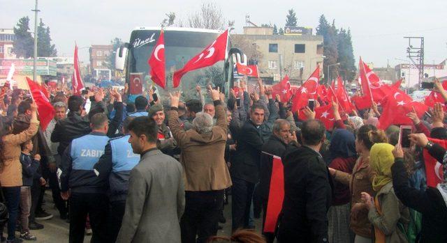 Afrin’e giden özel birliklere çok özel karşılama