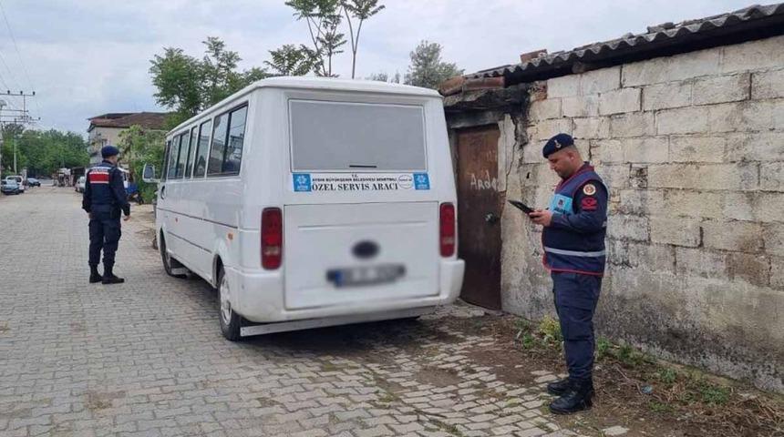 Sultanhisar'da okul servisleri denetendi