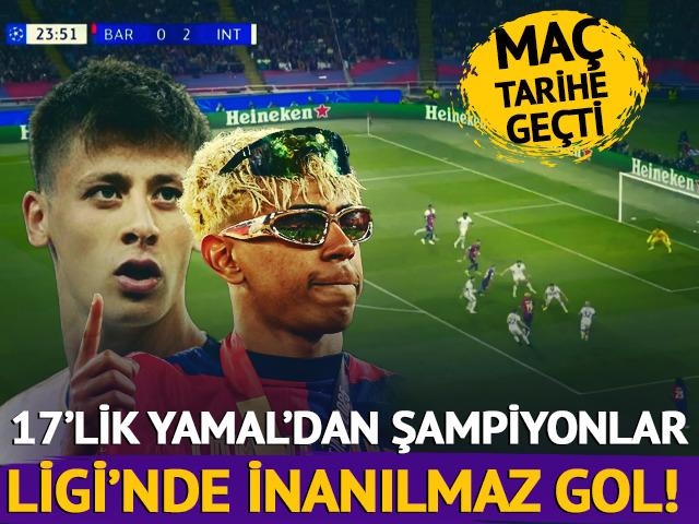 Lamine Yamal'dan Arda Güler'i kıskandıracak gol! Şampiyonlar Ligi'nde tarihe geçen gece...