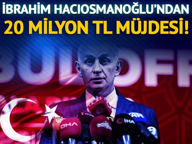 Hacıosmanoğlu’ndan Trabzonspor U19 Takımı’na prim