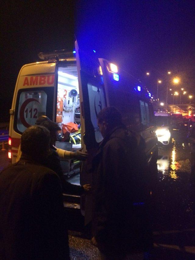 K&ouml;pr&uuml;den atlayan gen&ccedil; hastaneye kaldırıldı 1