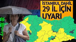 Gök gürleyecek, yağmur bastıracak! İstanbul'da sıcaklık düşüşte: Meteoroloji'den 28 il için sarı kodlu uyarı... İşte 1-5 Mayıs hava durumu