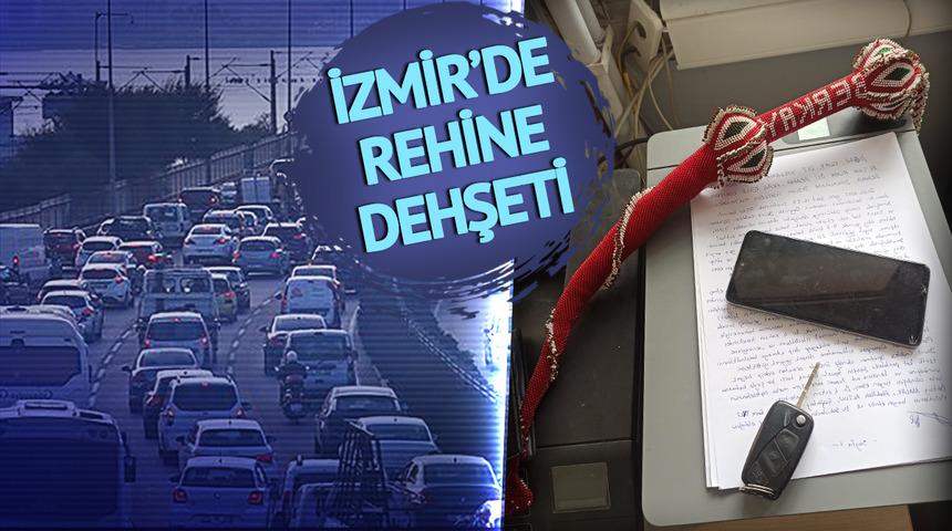 Can havliyle atladığı otomobilden inen kişiler kırbaçla dövdü! İzmir'de trafiğin ortasında korkunç olay