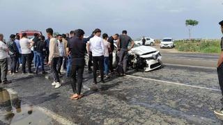 Şanlıurfa'da minibüs ile otomobil çarpıştı: 5 yaralı