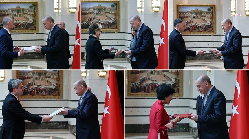 5 ülkenin büyükelçisinden Erdoğan'a güven mektubu