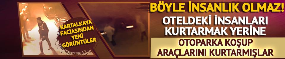 Oteldeki insanları uyarmak yerine otoparka koşup araçlarını kurtarmışlar