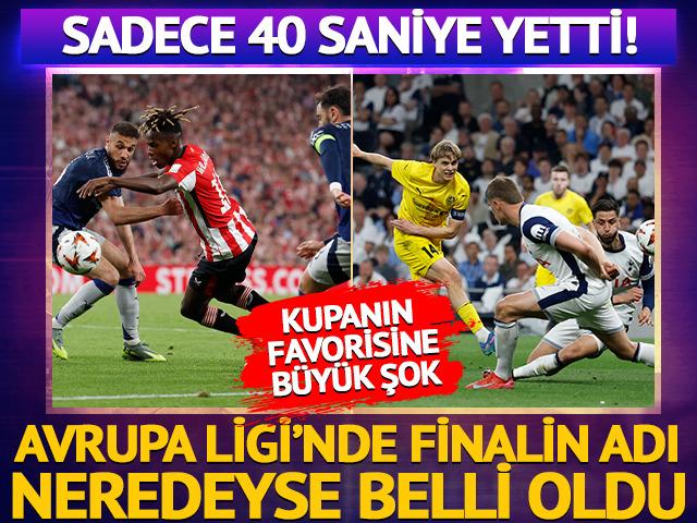 40'ncı saniyede gol geldi! UEFA Avrupa Ligi'nde finalin adı neredeyse belli oldu