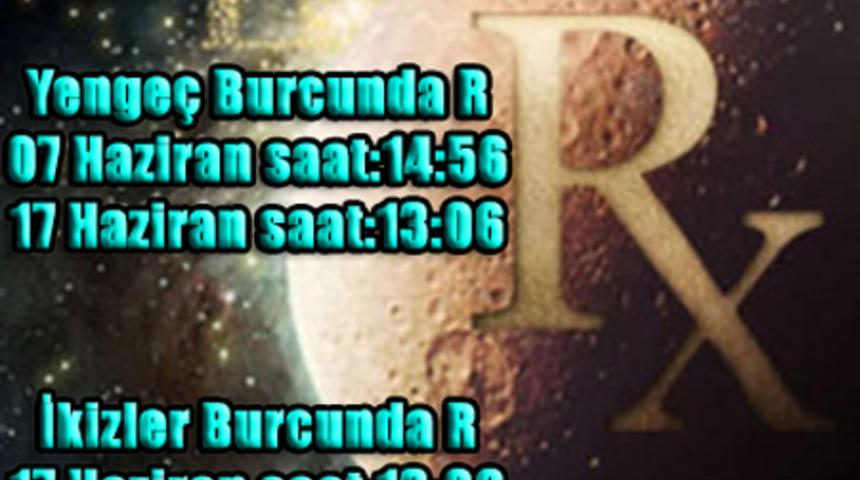 Merk&uuml;r Yenge&ccedil; burcunda geriliyor