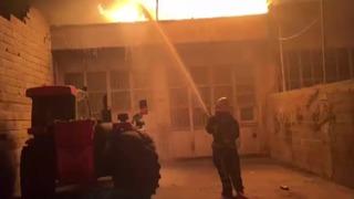 Kahramanmaraş'ta iş yeri yangını