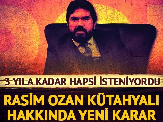 CHP'ye kayyum iddiası ortalığı karıştırmıştı! 3 yıla kadar hapsi istenen Rasim Ozan Kütahyalı hakkında yeni karar