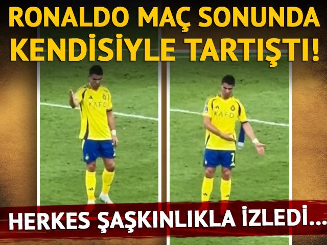 Maç bitti, dünya onu konuştu! Ronaldo yenilgi sonrası kendisiyle tartıştı