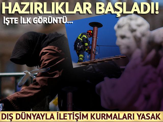 Papa seçimleri için hazırlıklar başladı! İşte ilk görüntü! 