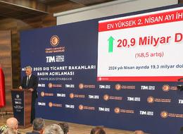 Bakan Bolat Nisan ayı dış ticaret verilerini açıkladı