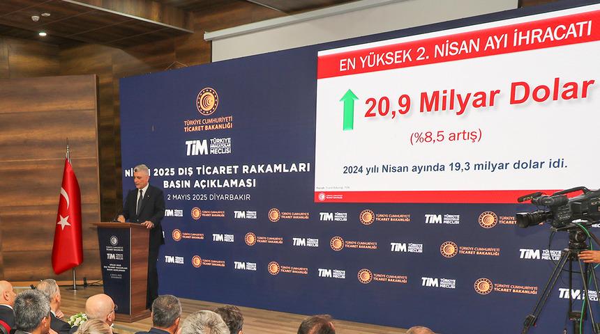 Bakan Bolat Nisan ayı dış ticaret verilerini açıkladı
