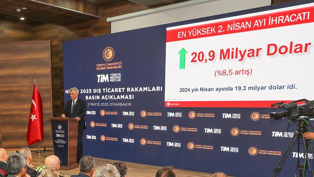 Bakan Bolat Nisan ayı dış ticaret verilerini açıkladı