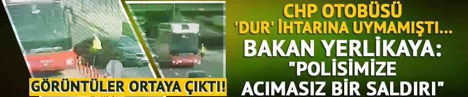 Bakan Yerlikaya görüntüleri paylaştı: Polisimiz son anda kurtuldu