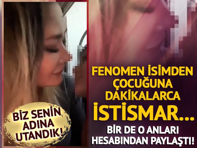 İstismarın böylesi... TikTok fenomeni kadın çocuğunu dakikalarca dudağından öptü! 