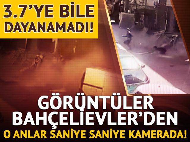 Facianın kıyısından dönüldü! Bahçelievler'de bir binanın balkonu çöktü: O anlar kamerada!