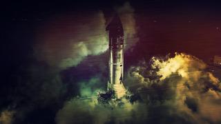 Her şey saniyeler içinde yaşandı! Fırlayan cisim ve parlak mavi ışık... Starship'te neler oluyor?