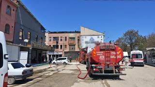 Bursa'da mobilya imalathanesinde çıkan yangın söndürüldü