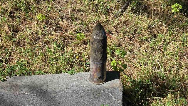 İznik'te göl kenarında 1916 yılından kalma patlamamış Alman top mermisi bulundu