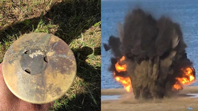 Bursa'da korkutan anlar! Piknik yaparken 1916 yapımı patlamamış top mermisi buldular