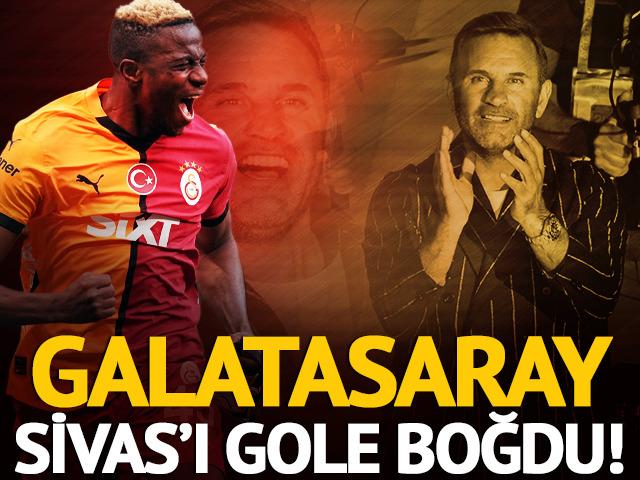 Galatasaray, Sivasspor kalesine gol oldu yağdı! Victor Osimhen'in rekor gecesi...