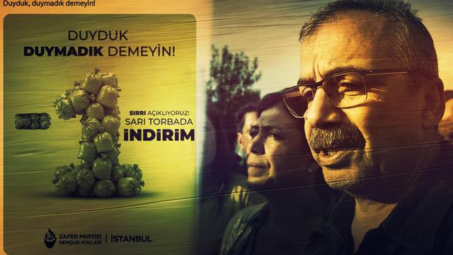 Zafer Partisi'nin yaptığı Sırrı Süreyya Önder göndermeli 'Sarı torba' paylaşımı tepki çekti