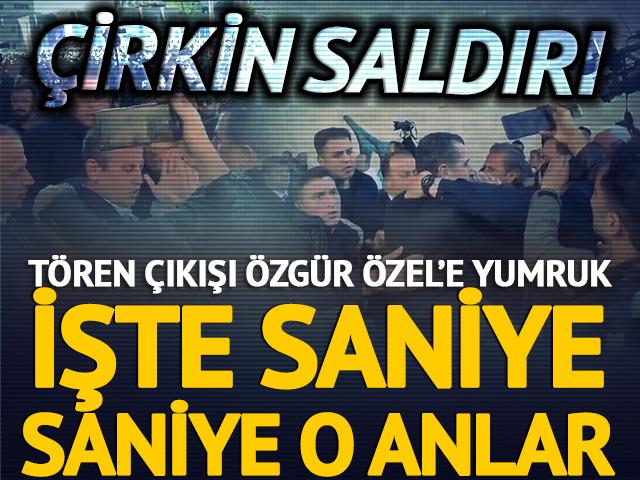 Son dakika | Özgür Özel'in suratına vurdu! Cinayetten sabıkalıymış! Sırrı Süreyya Önder'i anma töreni sonrası AKM çıkışı çirkin saldırı