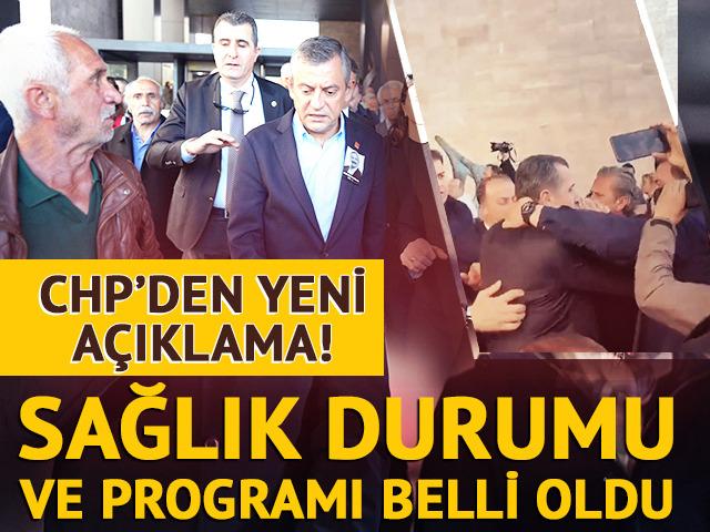 Özgür Özel'e saldırı sonrası CHP'den Özel'in sağlık durumuna ilişkin açıklama! 'İki elimiz yakasında olacak'