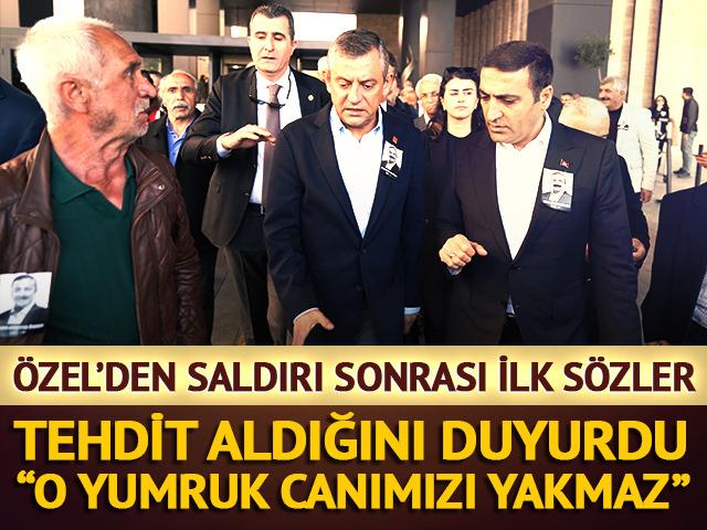 Son dakika | Özgür Özel'den saldırı sonrası ilk açıklama: Tehdit aldığını duyurdu! "O yumruk bize değmez, canımızı yakmaz"
