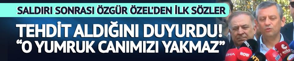 Son dakika | Özgür Özel'den saldırı sonrası ilk açıklama: Tehdit aldığını duyurdu! "O yumruk bize değmez, canımızı yakmaz"