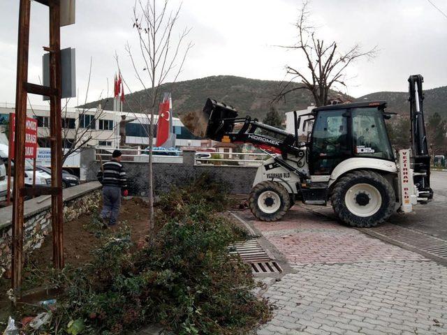 Vezirhan’da peyzaj çalışmaları başladı