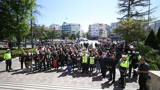 Kırklareli'nde motosiklet sürücüleri trafik kurallarına dikkati çekti