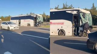 Ankara’da geziden dönen öğrencileri taşıyan otobüs bariyerlere çarptı: 4 öğrenci yaralandı
