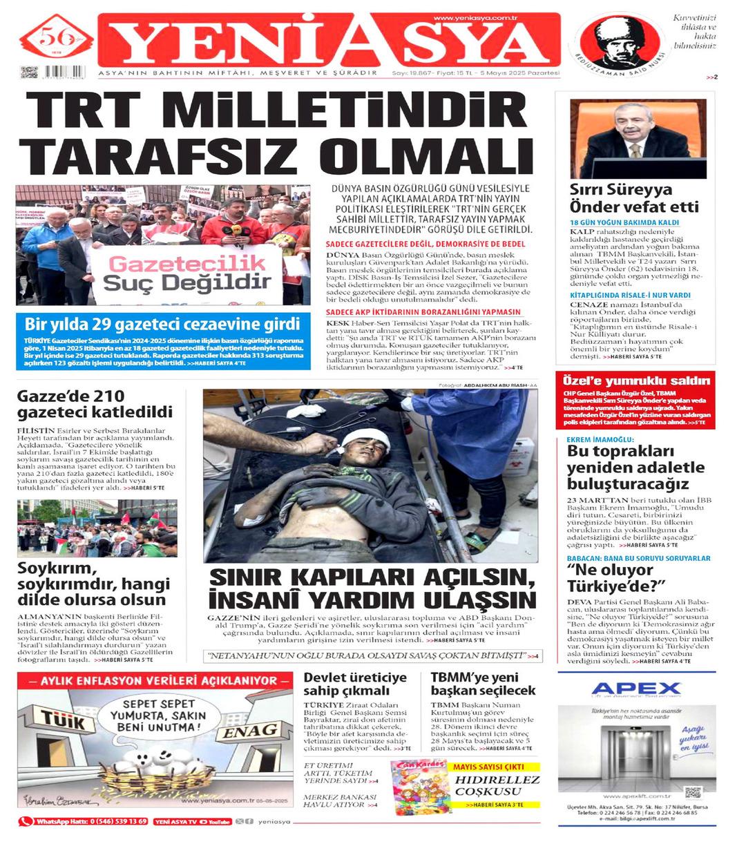 Yeni Asya Gazetesi