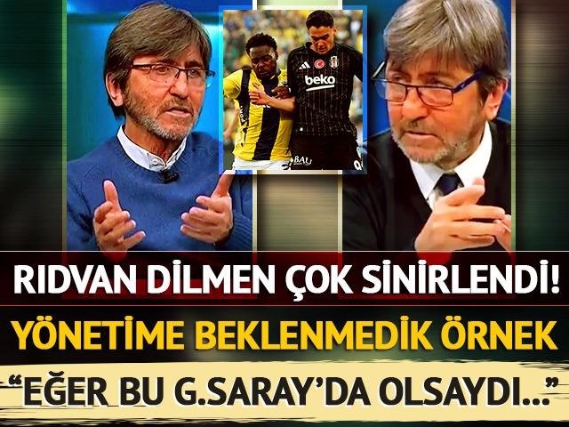 Rıdvan Dilmen canlı yayında çok sinirlendi! Yönetime beklenmedik G.Saray örneği