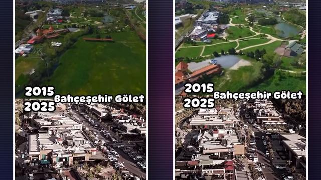 İstanbul'un gizli hazinesiydi... Bahçeşehir'in ortasındaki yemyeşil göletin seneler içindeki değişimi! Sitelere teslim oldu