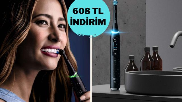 Diş fırçalamak artık akıllı bir alışkanlık! Oral-B iO 10 Sense Şarjlı Diş Fırçası indirimde