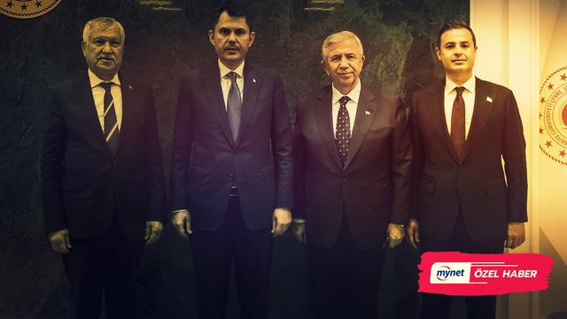 Bakan Kurum, Mansur Yavaş ve iki CHP'li başkanla bir araya geldi: Görüşmenin detaylarına Mynet ulaştı